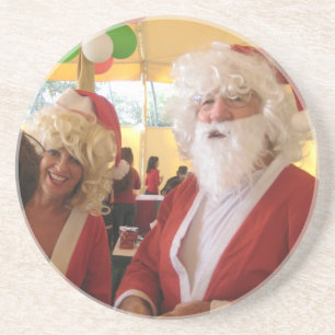 Porta-copos De Arenito TODOS NÓS PRECISAMOS DE PAPAIS NOEIS AMIGOS Hohoho