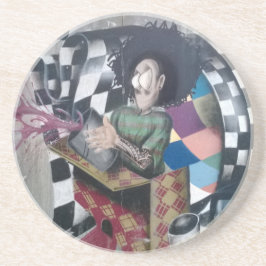 Porta-copos De Arenito Trabalho de arte abstrato Grafite