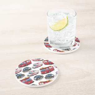 Porta-copos De Arenito Transportes policiais, ambulatórios e bombeiros