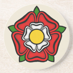 Porta-copos De Arenito Tudor Rosa da Inglaterra, Emblem de Royalty