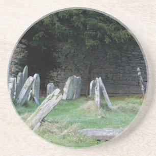 Porta-copos De Arenito Um Cemitério Irlandês