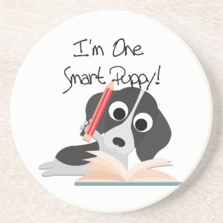 Porta-copos De Arenito Um Smart Puppy