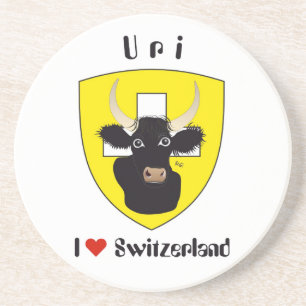 Porta-copos De Arenito Uri Suíça Suisse Svizzera tampa de cerveja