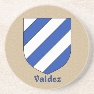 Porta-copos De Arenito Valdez Heraldic Shield