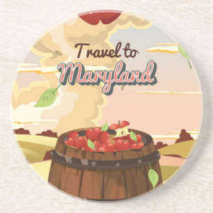 Porta-copos De Arenito Viagem para poster de viagens Maryland
