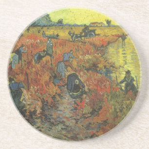 Porta-copos De Arenito Vincent van Gogh - A Vinha Vermelha