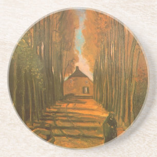 Porta-copos De Arenito Vincent van Gogh - Avenida de Choupos no Outono