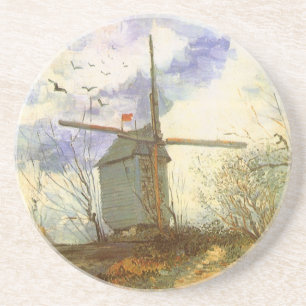 Porta-copos De Arenito Vincent van Gogh - Moulin de la Galette, Moinho de