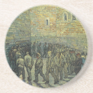 Porta-copos De Arenito Vincent van Gogh - Prisioneiros Exercitando-se