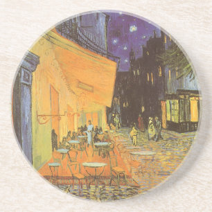 Porta-copos De Arenito Vincent van Gogh - Terraço do Café à Noite
