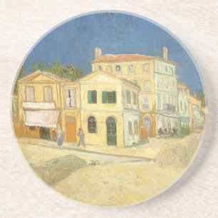 Porta-copos De Arenito Vincent van Gogh - The Yellow House (The Street)
