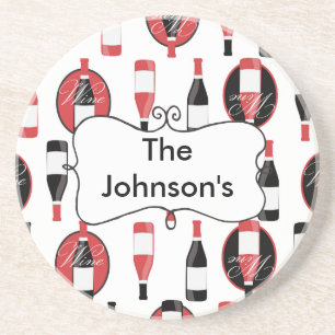 Porta-copos De Arenito Vinho bonito