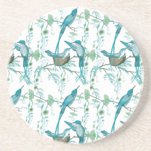 Porta-copos De Arenito Vintage Baby Bird com Portas copos de Moma e Papa