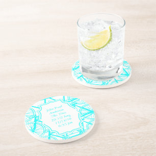 Porta-copos De Arenito Vintage Bicycle Baby Boy KeepsaPortas copos