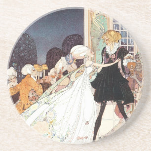 Porta-copos De Arenito Vintage Doze Princesas Dançantes por Kay Nielsen
