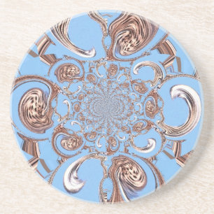 Porta-copos De Arenito Vintage Kaleidoscope Art Impressão