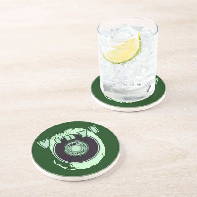 Porta-copos De Arenito VINYL 45 RPM Registro 1965 (Lateral)