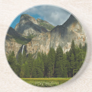 Porta-copos De Arenito Vista Dramática do Vale de Yosemite a partir dos G