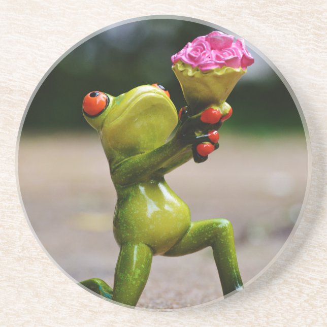 Porta-copos De Arenito Você será meu.... (Frente)