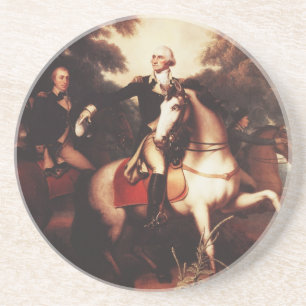 Porta-copos De Arenito Washington Antes de Yorktown por Rembrandt Peale