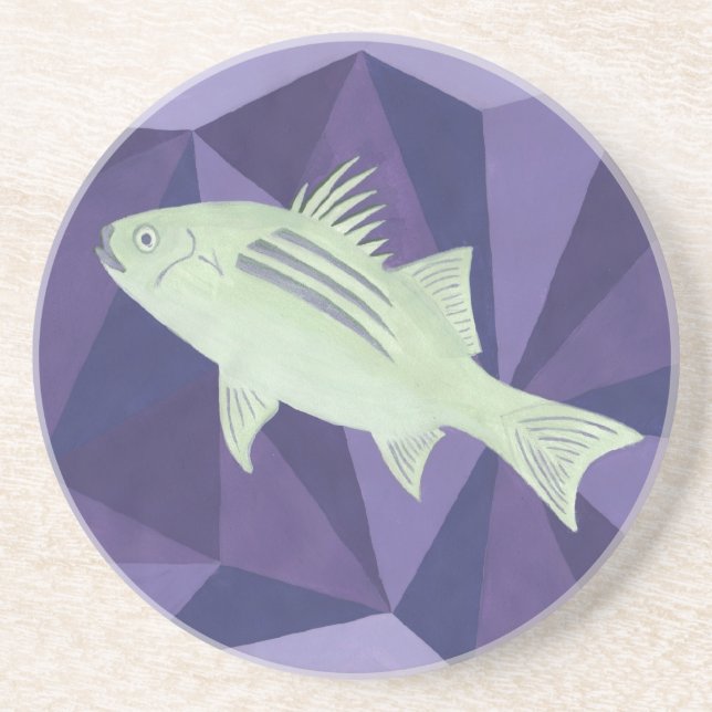 Porta-copos De Arenito White Perch (Frente)
