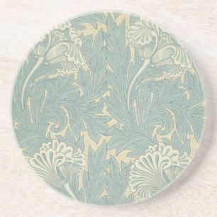 Porta-copos De Arenito William Morris Classic Tulip Blue Floral