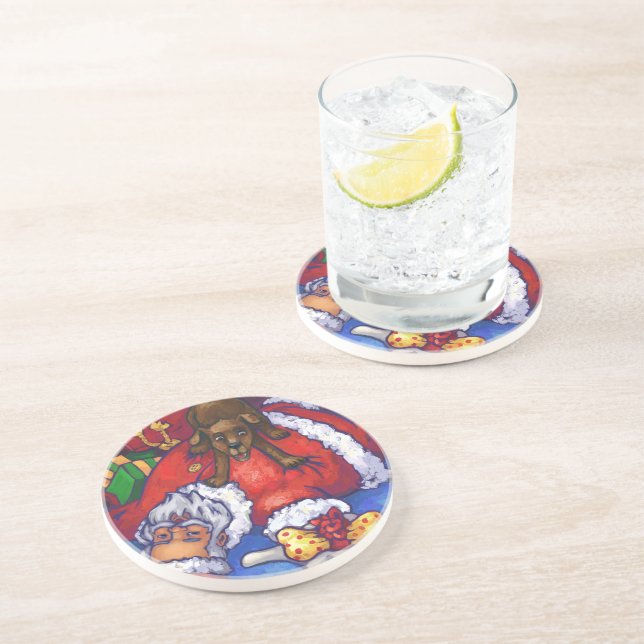 Porta-copos De Arenito Wish Natal (Lateral)