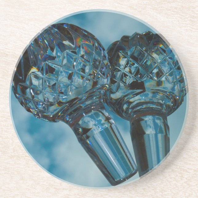 Porta-copos De Arenito Yonder to Crystal Blue Skies (Frente)