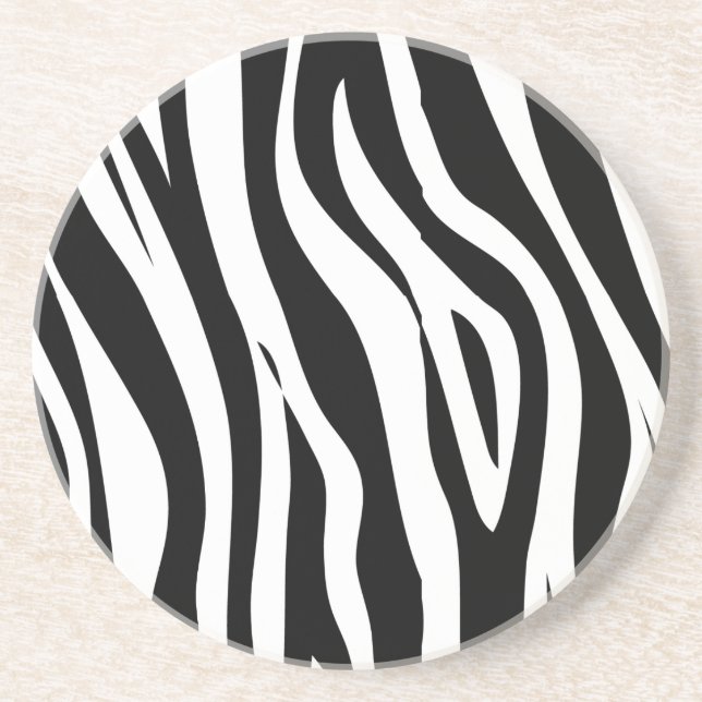 Porta-copos De Arenito zebra (Frente)