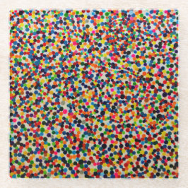 Porta copos de arte colorida