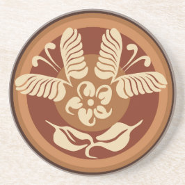 Porta copos de Arte Lateral da Borboleta