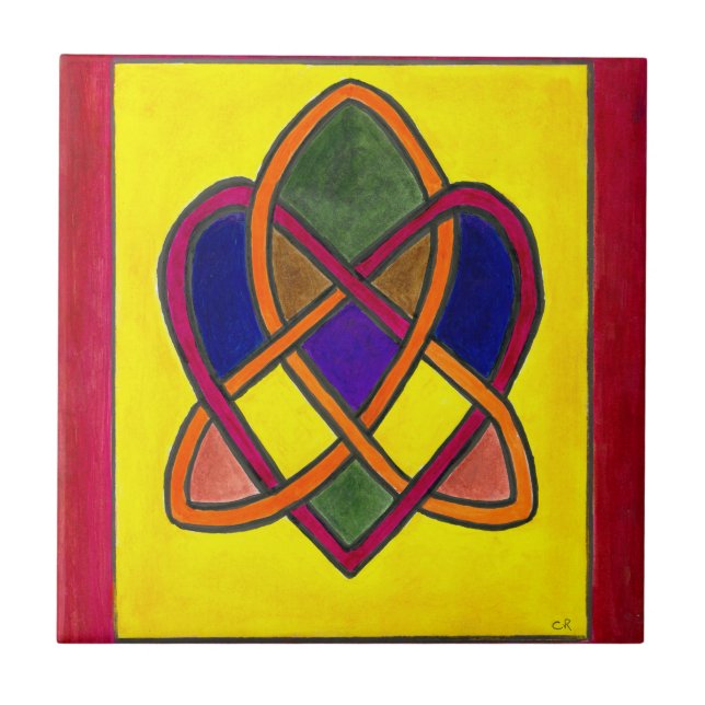 Porta copos de azulejo cerâmica (Frente)