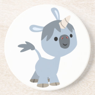 Porta copos de Bebê Unicórnio de Cartoon Feliz