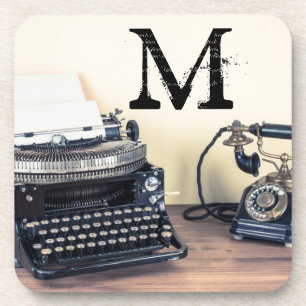 Porta copos de Bebidas do Gravador de Tipo de Vint