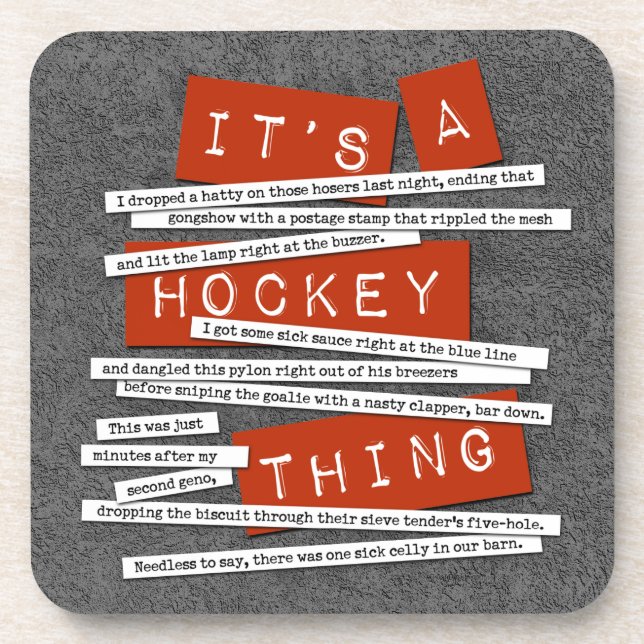 Porta copos de Bebidas do Hockey Slang (Frente)