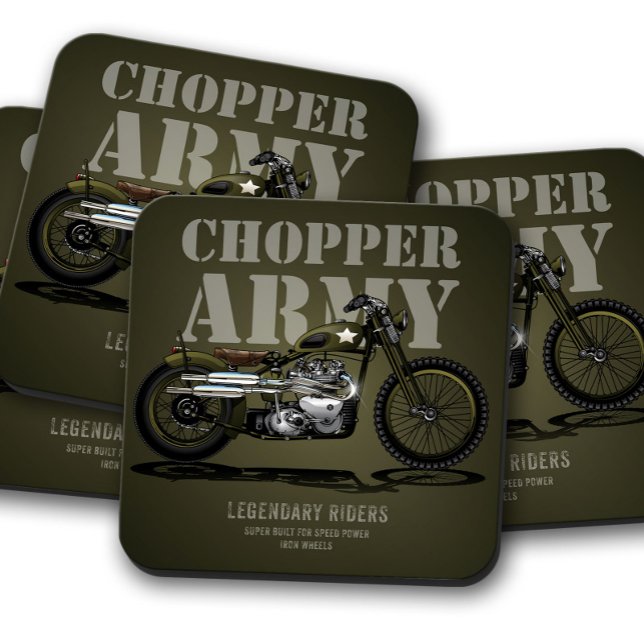 Porta copos de bicicleta Chopper do Exército | Con (Criador carregado)