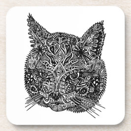 Porta copos de Cabeça de Gato Ornamental