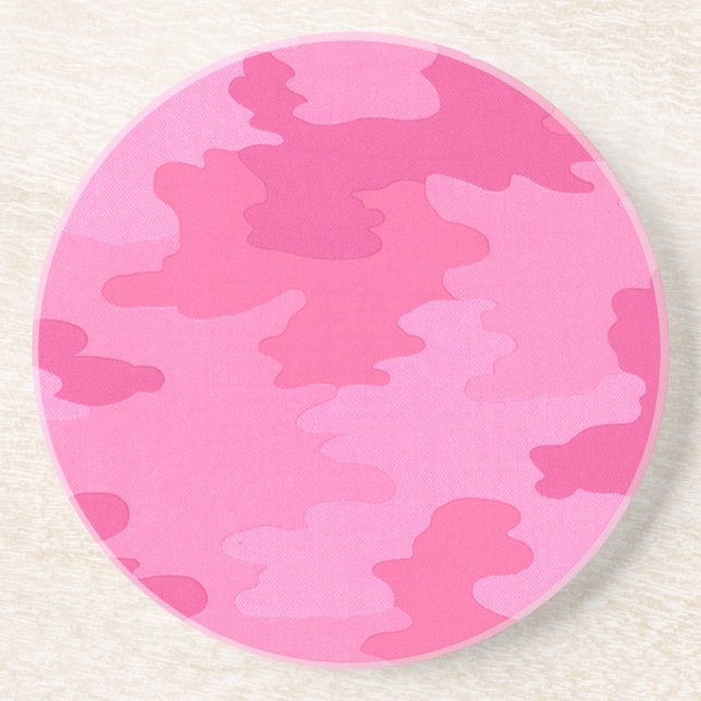 Porta copos de Camuflagem Rosa Brilhante (Frente)