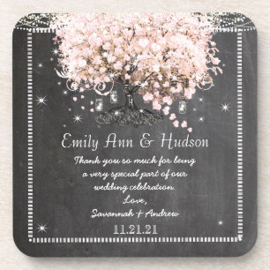 Porta copos de Casamento de Chalkboard Bride & Gro