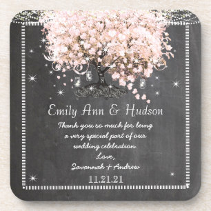 Porta copos de Casamento de Chalkboard Bride & Gro