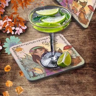 Porta copos de Chá de fraldas de fada de outono en