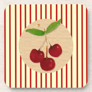 Porta copos de Cherry Stripe Cork