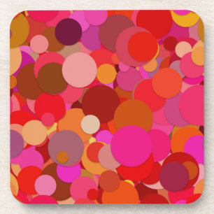 porta copos de confetti ponto vermelho