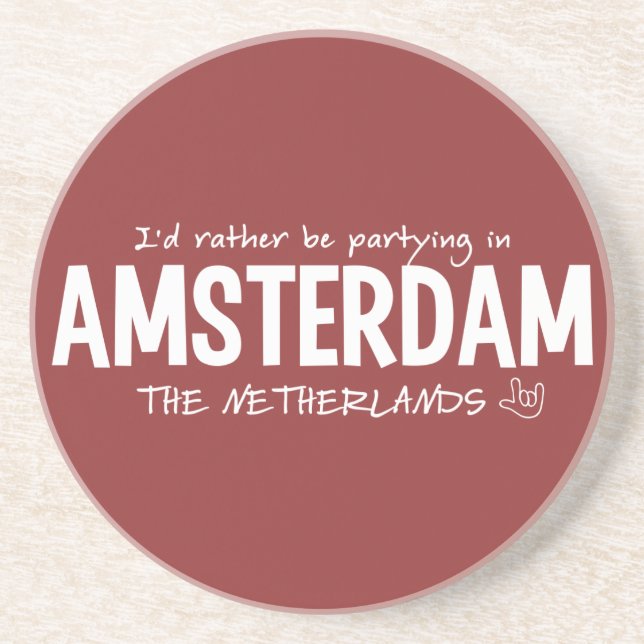 PORTA COPOS de cores personalizada AMSTERDAM (Frente)