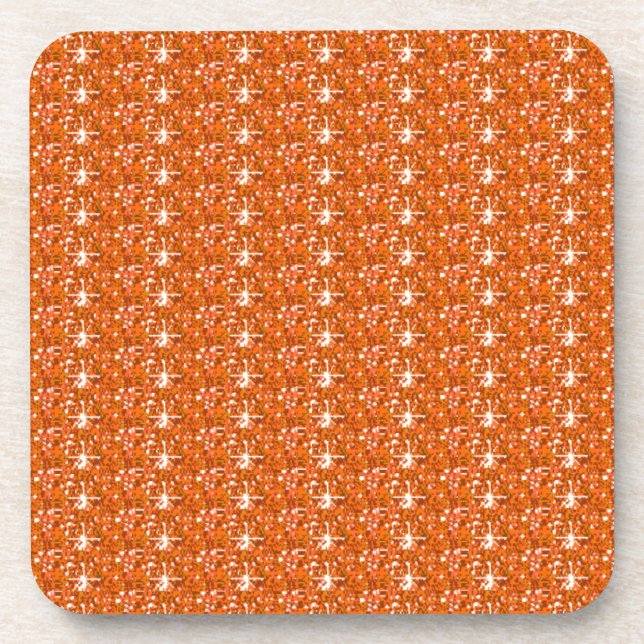 Porta copos de Cork Conjunto Laranja (Frente)