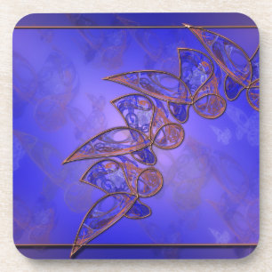 Porta copos de Cortiça das Borboletas de Cobre