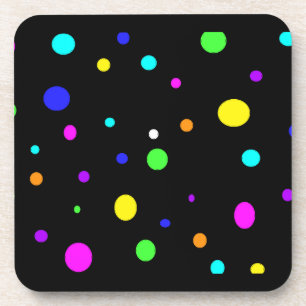 Porta copos de cortiça de órbita colorida