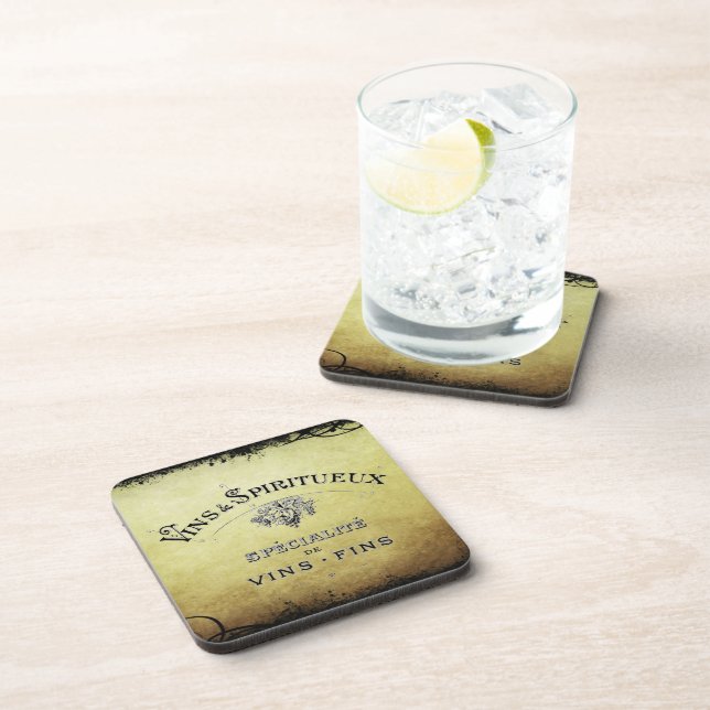 Porta copos de Cortiça de Vinho Francês! (Lado Direito)