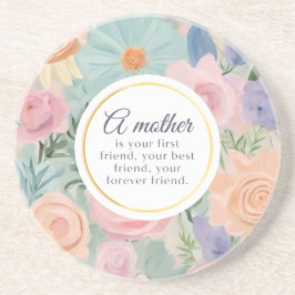 Porta copos de Dia de as mães do Pastel Floral