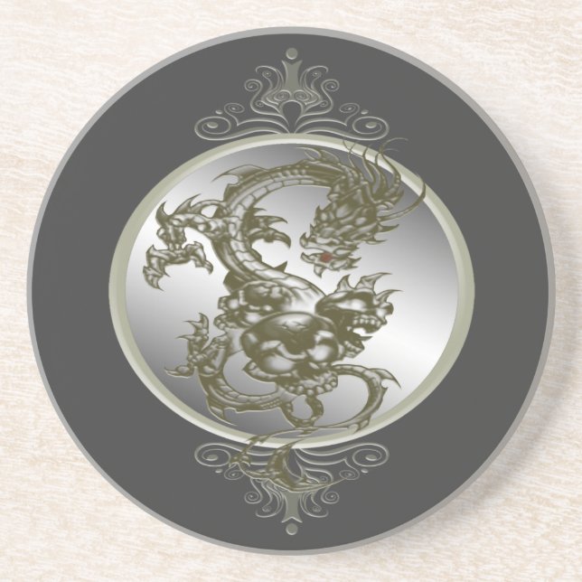 Porta copos de Dragão de Aço (Frente)